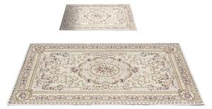 Set di tappetini per il bagno marroni/beige 2 pz 60x100 cm – Foutastic