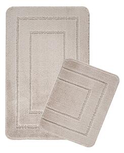 Set di tappetini per il bagno marrone chiaro 2 pz 50x80 cm Cerceve – Foutastic