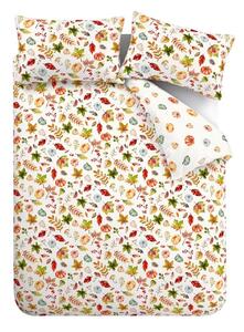 Biancheria da letto bianca/arancione per letto singolo 135x200 cm Autumn Pumpkins – Catherine Lansfield
