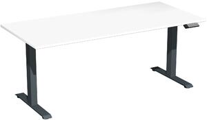 Tavolo elevatore elettrico regolabile in altezza, 1800x800x730-1230, bianco/antracite