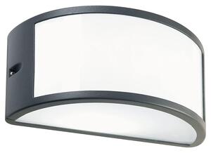Applique Esterno Moderna Emerson Alluminio Nero Bianco 1 Luce E27 Ip54