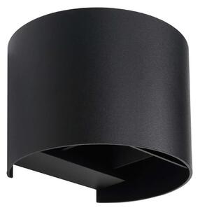 Applique Esterno Moderna Finn Alluminio Nero 1 Luce G9 Ip54