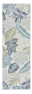 Tappeto da interno e esterno verde e blu 80x230 cm Bella Leaf – Flair Rugs