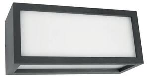 Applique Esterno Moderna Dakota Alluminio Nero Bianco 1 Luce E27 Ip44