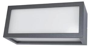 Applique Esterno Moderna Dakota Alluminio Grigio Bianco 1 Luce E27 Ip44