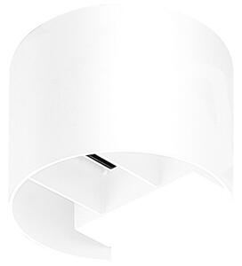 Applique Esterno Moderna Finn Alluminio Bianco 1 Luce G9 Ip54
