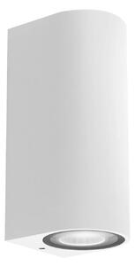 Applique Esterno Moderna Harper Alluminio Bianco 2 Luci Gu10 Ip54