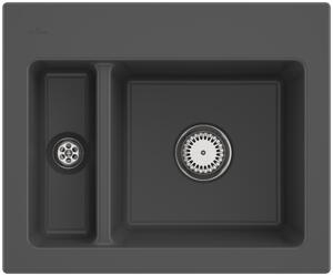 Lavello da cucina Villeroy&Boch, lavello da cucina Subway 60 XM Graphite 620x510mm, larghezza base 60cm