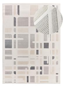 Tappeto grigio chiaro/avorio 133x190 cm Flora – Universal