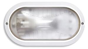 Plafoniera Esterno Contemporanea Owen Pc Bianco 1 Luce E27 Ip44