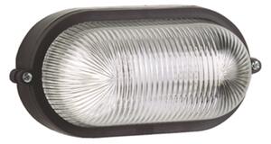 Plafoniera Esterno Contemporanea Quinn Pc Nero 1 Luce E27 Ip44