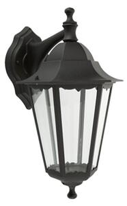 Applique Esterno Sawyer Alluminio Nero Giu' 1 Luce E27 Ip44