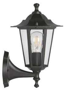 Applique Esterno Riley Alluminio Nero Su 1 Luce E27 Ip44