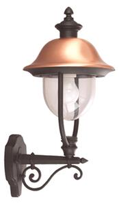 Applique Esterno Tatum Alluminio Nero Rame Su 1 Luce E27 Ip44