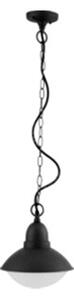 Sospensione Esterno Nordica Urban Alluminio Nero Bianco 1 Luce E27 Ip44