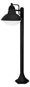 Paletto Esterno Nordico Urban Alluminio Nero Bianco 1 Luce E27 Ip44
