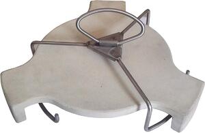 Piastra di supporto e griglia di cottura per barbecue Kamado con diametro di 46 cm – Ideale per la cottura indiretta