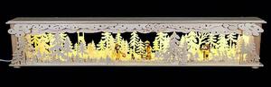Base ad arco per candele/luce da camera Waldmänner (80x15x12cm) di RATAGS Holzdesign