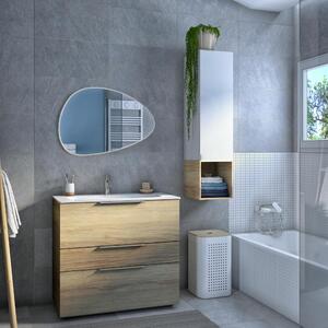 Specchio con illuminazione integrata bagno ovale L 80 x H 55 cm SENSEA