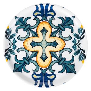 Piatto pizza decorato in porcellana con disegno collezione speciale diametro 33 cm Italian Beauty