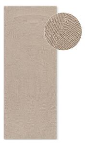 Passatoia beige in lana tessuta a mano 80x200 cm Calmio – Hanse Home