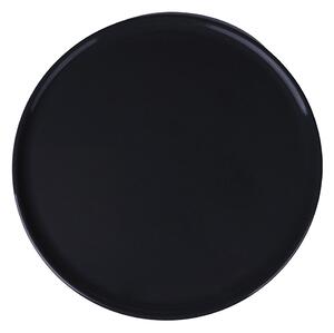 Piatto pizza colorato in ceramica con finitura lucida bianco e nero diametro 32 cm Colours