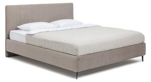 Letto matrimoniale imbottito grigio tortora con rete inclusa 160x200 cm Noira Slim – Bonami Selection
