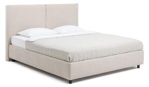 Letto matrimoniale imbottito beige con contenitore con rete inclusa 180x200 cm Myra Bold – Bonami Selection
