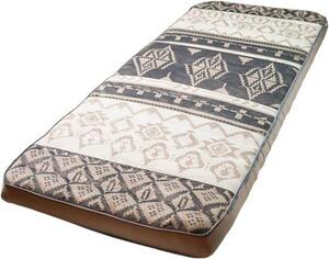 Materasso gonfiabile Chatou Print Isomat Box per ospiti in cotone grigio