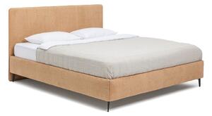Letto matrimoniale imbottito color senape con rete inclusa 160x200 cm Noira Slim – Bonami Selection