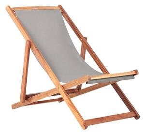 Sdraio da giardino grigia/di colore naturale in legno massiccio Dionysus – Bonami Essentials