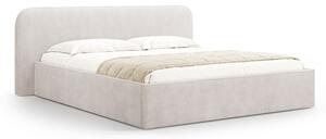 Letto matrimoniale imbottito bianco con contenitore e rete inclusi 180x200 cm Elizabeth – Micadoni