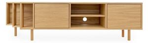 Mobile TV di colore naturale con effetto rovere 189x50x44 cm Shift – Woodman