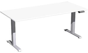 Tavolo Elevate Plus 1800x800x630-1280mm argento/bianco