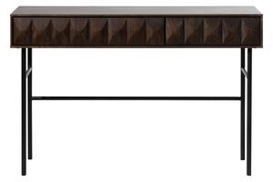 Consolle nera effetto rovere 39x117 cm Latina - Unique Furniture