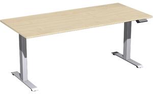 Tavolo Elevate Plus 1800x800x630-1280mm argento/acero