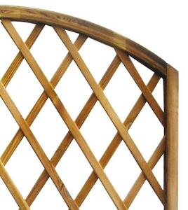 Pannello in legno di pino impregnato traliccio ad arco per recinzioni e decorazioni piante rampicanti LASA - 90x180 cm
