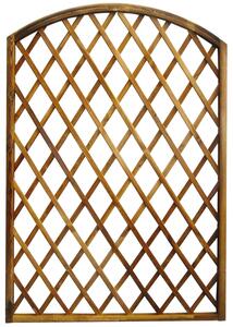 Pannello in legno di pino impregnato traliccio ad arco per recinzioni e decorazioni piante rampicanti LASA - 150xH180 cm