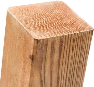 Palo quadrato in legno di pino autoclavato LASA - 7x7xH135 cm