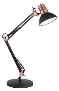 Ideal Lux - Lampada da tavolo WALLY 1xE27/42W/230V nero/rame