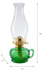 Brilagi - Lampada a petrolio MERLIN verde