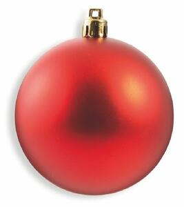 Palline di natale 6 cm lucide satinate a glitterate per albero set 30 pezzi Santa's House - Rosso