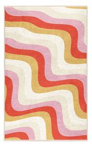 Tappeto giallo e rosa lavabile 60x100 cm Creamy Raspberry Swirl – Mila Home