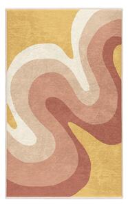 Tappeto giallo ocra e rosa polveroso lavabile 160x230 cm Strawberry Creamsicle – Mila Home