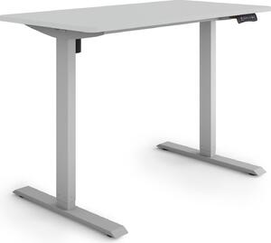 ESMART Germany ETX-121GG 120 x 60 cm Grigio chiaro Scrivania ergonomica sit-stand Regolabile elettricamente in altezza in modo continuo 73,5 - 123,5 cm 3x memoria Promemoria attività Soft-Start/Stop Montaggio rapido