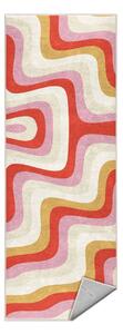 Passatoia gialla e rosa lavabile 60x230 cm Creamy Raspberry Swirl – Mila Home