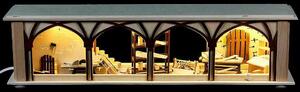 Base ad arco per candele/luce d'ambiente, marrone (50x12x10cm) di RATAGS Holzdesign