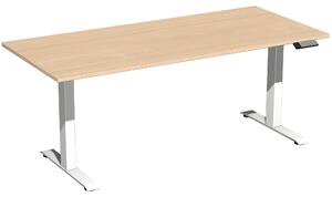 Tavolo Elevate Plus 1800x800x630-1280mm bianco/faggio
