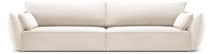 Divano beige con rivestimento in velluto 248 cm Vanda – Mazzini Sofas