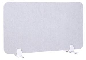 Pannello Fonoassorbente da Banco 80x45 cm Coppia di Piedini con Base D'Appoggio Finitura Grigio